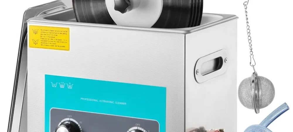 VEVOR 6 L Digital Ultrasonic Record Cleaning Device, Stainless Steel, 33 x 18 x 28.5 cm, Ultrasonic Cleaning Device, Ultrasonic Cleaner, Ultrasonic Unit, Heater, Digital, Glasses, Watches, Jewelry